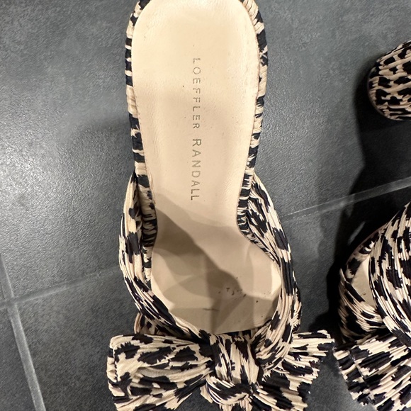 Loeffler Randall penny heel leopard print sz 8 - Picture 3 of 6